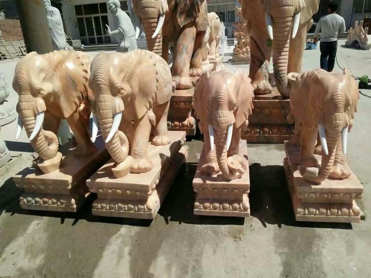 西雙版納石雕廠石大象直銷生產商價格優惠